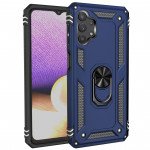 Wholesale Tech Armor Ring Stand Grip Case with Metal Plate for Samsung Galaxy A32 5G (Navy Blue)